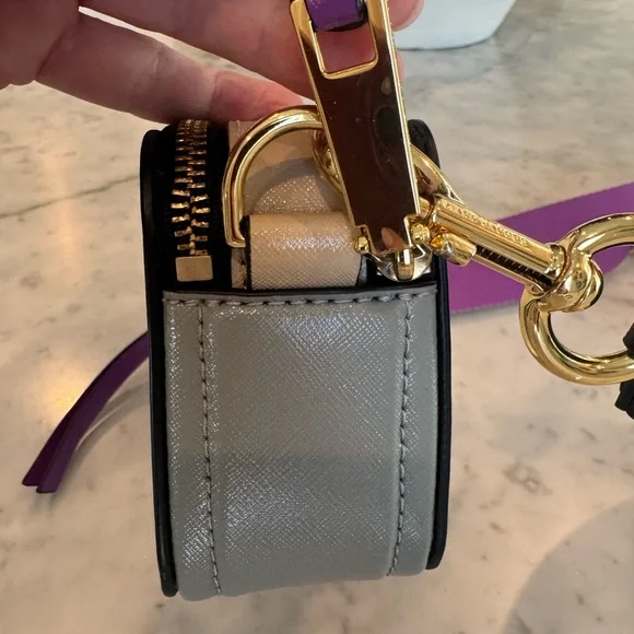 Marc Jacobs Snapshot Camera Bag Authentic white/gray/purple/cream